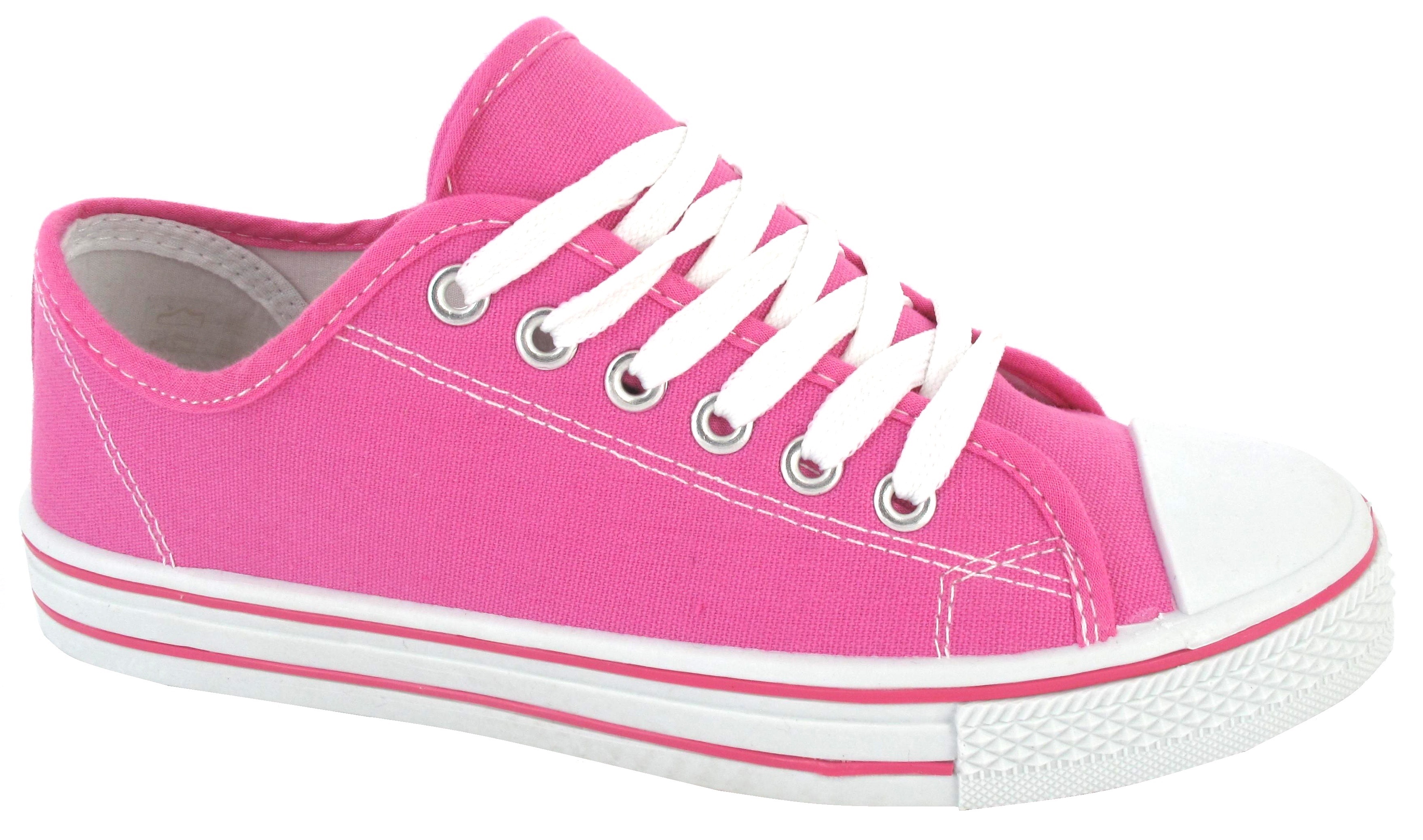 LADIES FLAT CASUAL CANVAS LACE UP WOMENS GIRLS PUMPS PLIMSOLES SNEAKERS TRAINER eBay